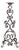 Vintage Scrollwork Iron Candle Stand For Sale