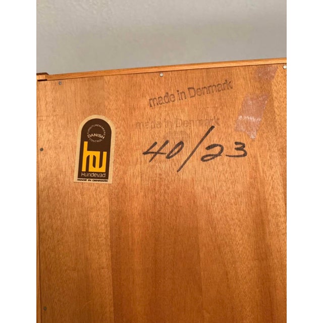 1960s Mid-Century Danish Teak Two-Piece Unit by Poul Hundevad For Sale - Image 10 of 11