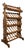 Mid-Century Italian Wooden 30 Bottles Wine Rack, 1960s For Sale