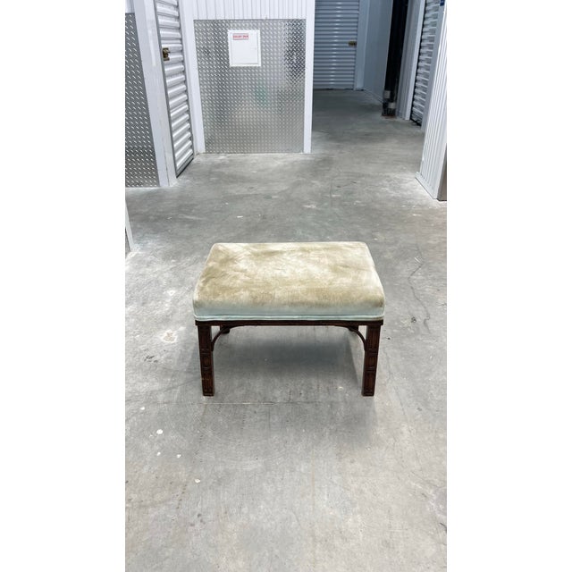 Authentic vintage ottoman by Smith & Watson, New York, a furniture maker renowned for quality craftsmanship since 1907....