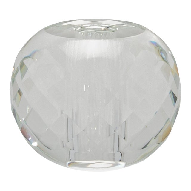 Crystal Water Vase by Ka Glass For Sale