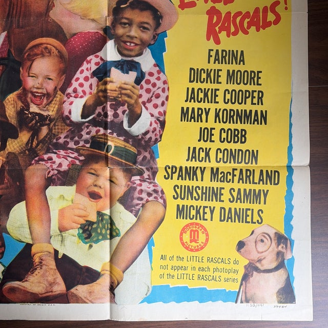 Pop Art The Little Rascals “Pinch Singers” Original Movie Poster From 1951 For Sale - Image 3 of 10