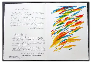 Composition - Original Lithograph by Piero Dorazio - 1972 1976