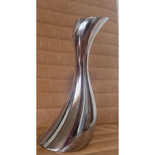 Mid-Century Modern Georg Jensen Cobra Vase Silver For Sale - Image 3 of 4