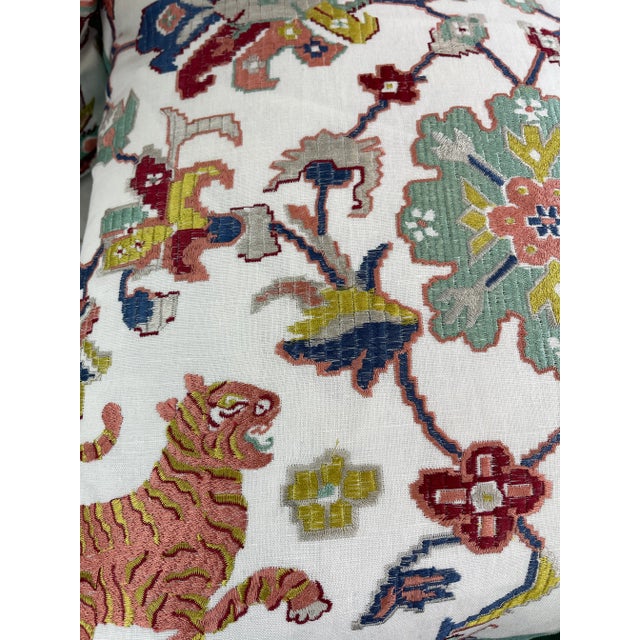 Jane Churchill "Animal Tapestry" 22" Pillows-A Pair For Sale - Image 4 of 6