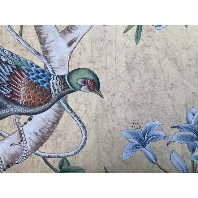 24'*48"/Panel, a Pair of 18th-Century Style Chinoiserie Wall Artwork ( No Frame) For Sale - Image 4 of 9