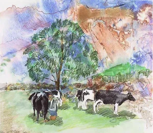 'Swiss Landscape' by Gail Carlson