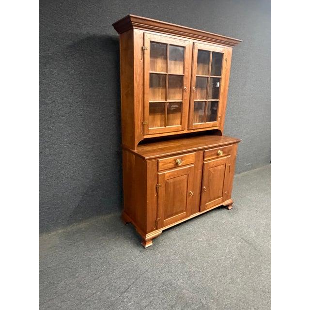 Bench-Made Chippendale Style Walnut Dutch Cupboard For Sale - Image 4 of 11