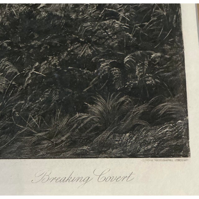 Antique Heywood Hardy (1843-1933) "Breaking Cover" Photogravure For Sale - Image 4 of 4