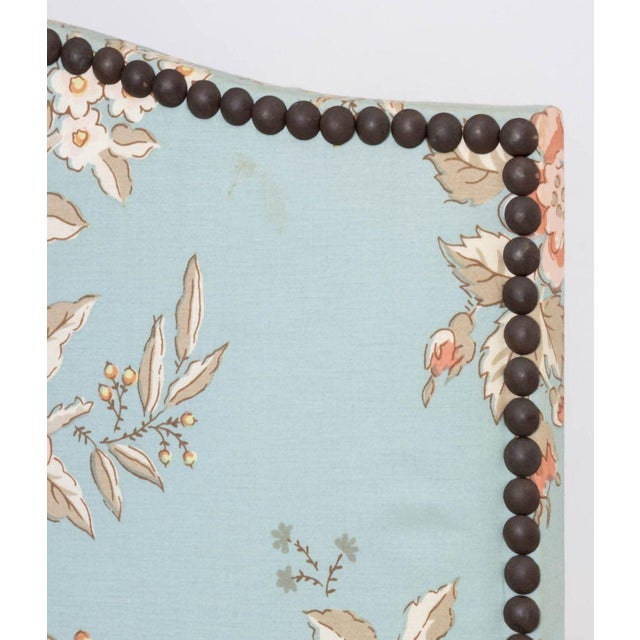 Mid 20th Century Floral Print Upholstered Three-Panel Floor Screen For Sale - Image 5 of 10