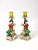 French Late 20th Century Hand Painted Porcelain Candle Holders - a Pair For Sale - Image 3 of 3