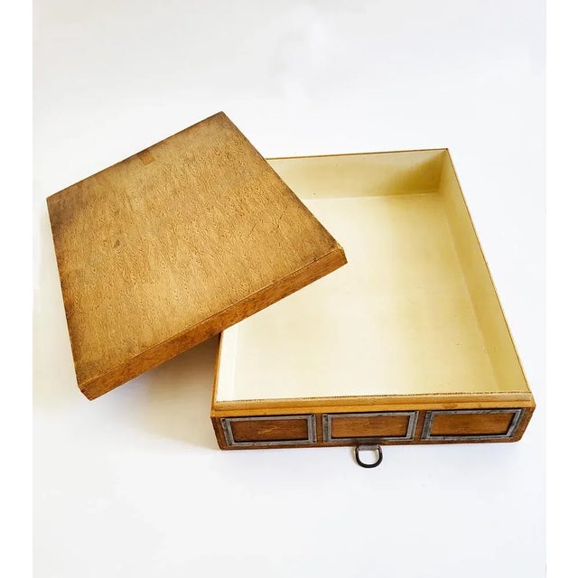 Industrial Wooden Storage Box, 1920s For Sale - Image 11 of 18