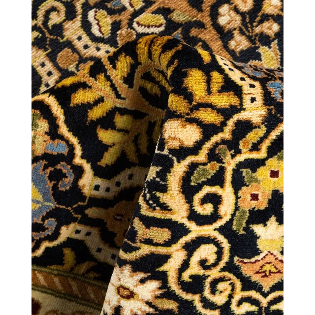 Textile Mogul, One-of-a-Kind Hand-Knotted Area Rug in Black, 2' 6" x 10' 5" For Sale - Image 7 of 8