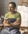 Apparition by Russell Harris | Oil on linen Portrait of a man in an artist's studio. For Sale