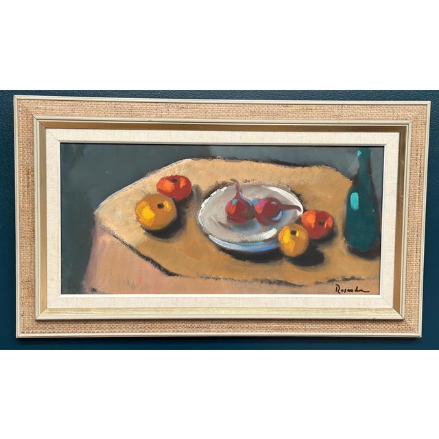 Mid-Century Modern Kurt Rosander, Still Life, 1960s, Oil on Canvas For Sale - Image 3 of 17