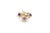 Modern Bird on Branch 14k Gold Ring With Amethysts - 5 Us Size For Sale - Image 3 of 5