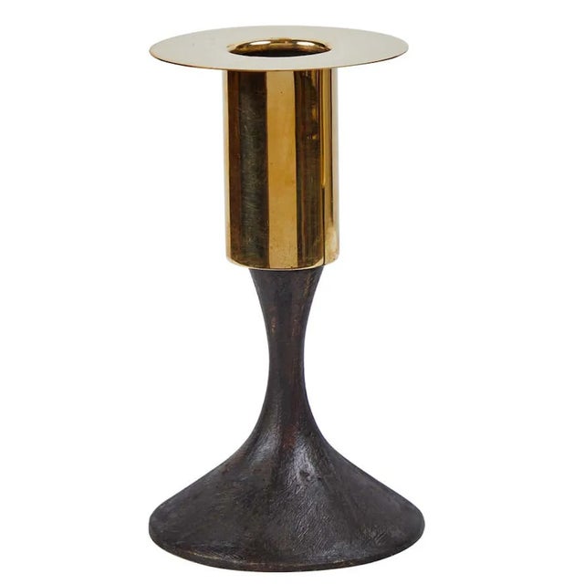 Metal Carl Auböck #7234 Brass Candleholder a Pair For Sale - Image 7 of 7