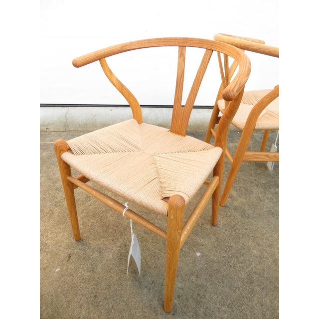 Danish Modern Hans Wegner Wishbone Chair Pair ~ Carl Hansen ~ Mid Century Accent or Dining For Sale - Image 16 of 18