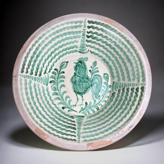 Large Spanish Fajalauza Ceramic Lebrillo Bowl For Sale - Image 10 of 10