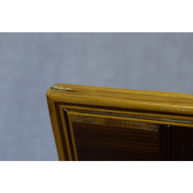 Art Deco Straw Marquetry Artwork with Bouquet of Flowers, 1930s For Sale - Image 9 of 17