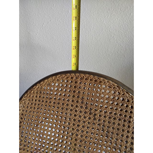 Vintage Thonet Style Bentwood Cane Rocking Chair With Scrollwork For Sale - Image 14 of 14