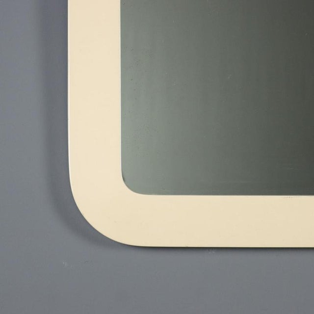 Late 20th Century Mirror with White Frame,1970s For Sale - Image 5 of 10