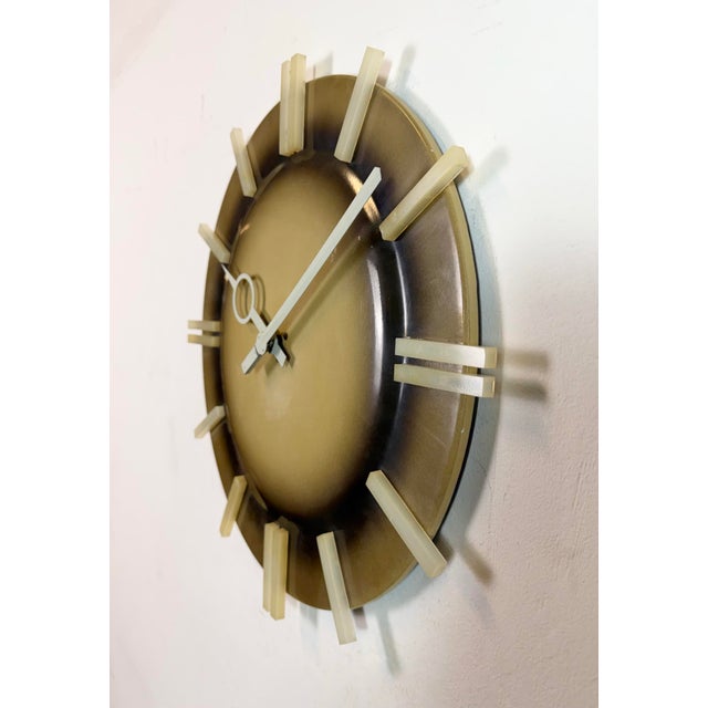 Industrial Industrial Office Wall Clock from Pragotron, 1970s For Sale - Image 3 of 18