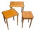 Cherry Wood Nesting Tables, 1960s, Set of 3 For Sale