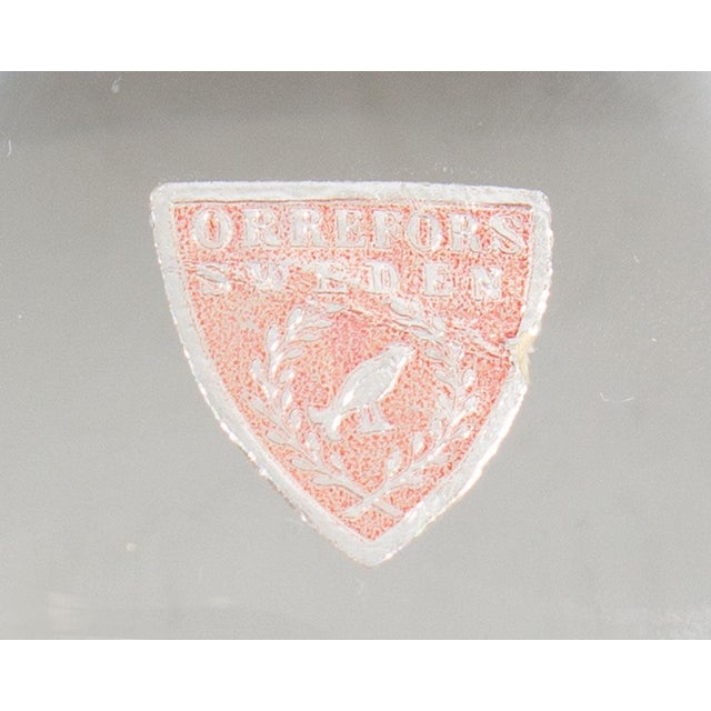 Mid-Century Modern Orrefors Sweden Sommerso Glass Vase by Nils Landberg For Sale - Image 3 of 7