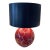 1970s Karl Springer Geodesic Ball Lamp — Burnt Red For Sale