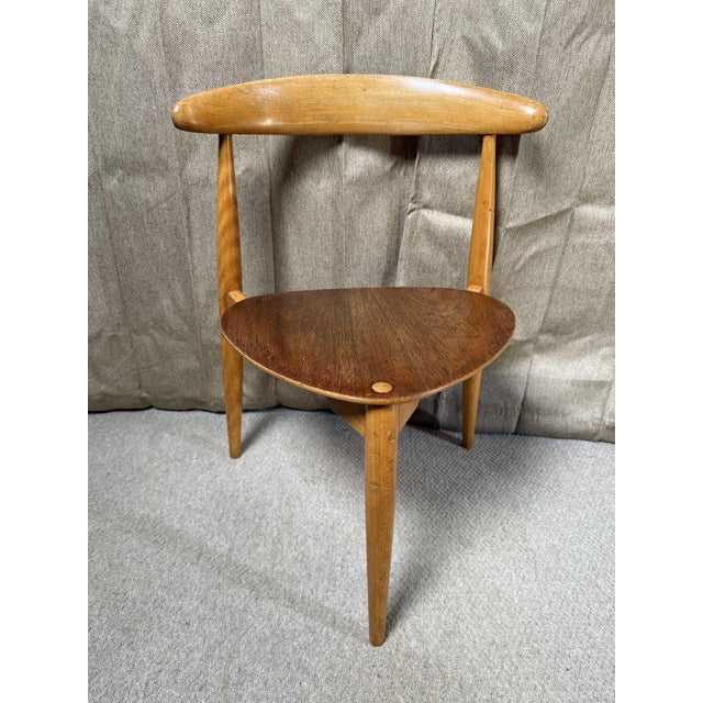 Wood FH4103 Heart Chairs by Hans J. Wegner for Fritz Hansen, 1952, Set of 6 For Sale - Image 7 of 10