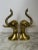 Chinoiserie Vintage Brass Elephant Bookends - a Pair For Sale - Image 3 of 10