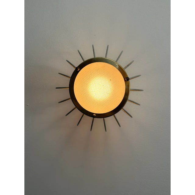 Lightolier Atomic Mid-Century Modern Ceiling Light by Lightolier For Sale - Image 4 of 12