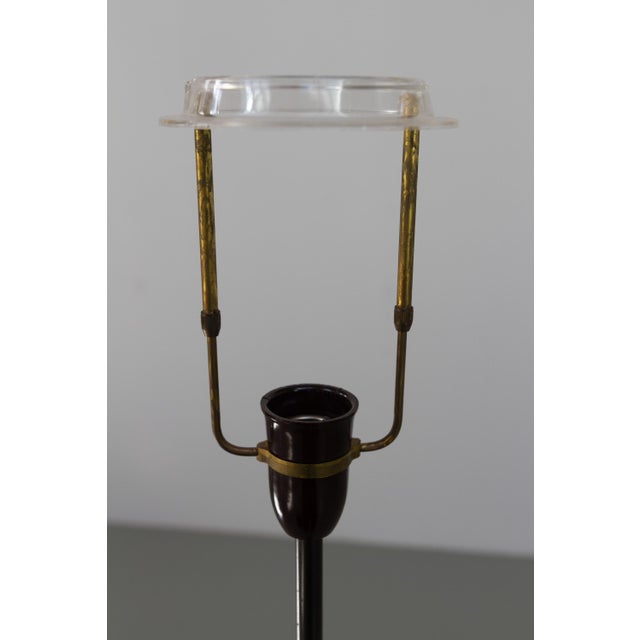 Art Deco Danish Floor Lamp in Brass, Wood and Iron by Lyfa, 1920s For Sale - Image 17 of 18