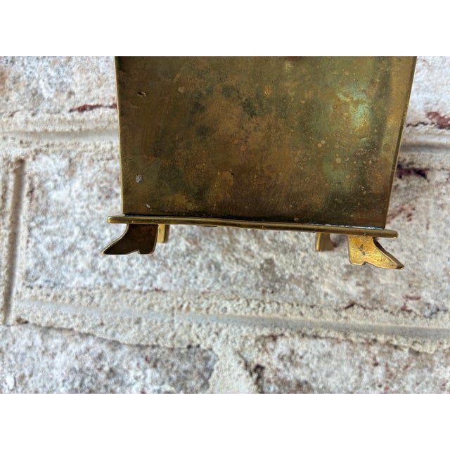 Vintage Brass Decorative Box With Feet For Sale - Image 13 of 14