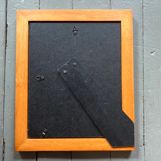 1980’s Original Wayne Cunningham Abstract Ink Drawing Tabletop Frame Signed For Sale - Image 4 of 4