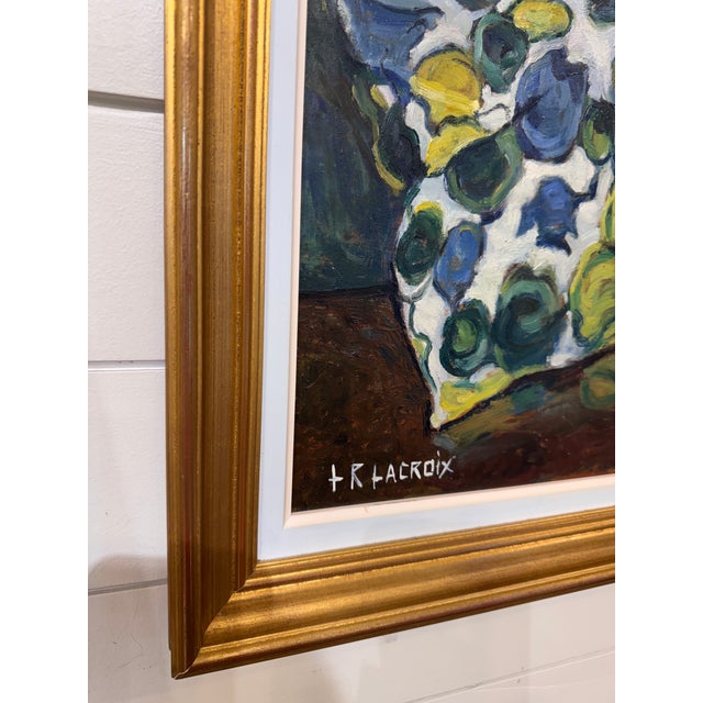 20th Century Oil on Board "White Roses" For Sale In Nashville - Image 6 of 9