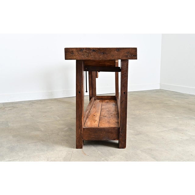 French 19th Century Oak & Beech Artisan's Workbench For Sale In Baton Rouge - Image 6 of 10