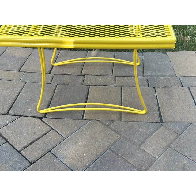 Mid-Century Modern Vintage Homecrest Style Square Side Table For Sale - Image 3 of 10