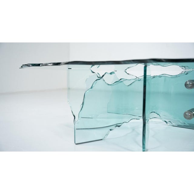 Glass Shell Coffee Table by Danny Lane for Fiam, 1980s For Sale - Image 9 of 13
