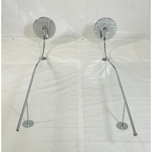 Pair of “Ionico” Chrome Wall Shelves by Vg New Trend, Italy For Sale - Image 4 of 18