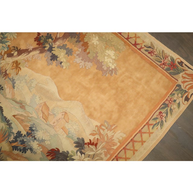 Late 19th Century Zabihi Collection French Tapestry - 5'10" x 7' For Sale - Image 9 of 12