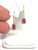 Diamond Rubellite Tourmaline Earrings 14k Gold 2.05 Tcw Certified For Sale In New York - Image 6 of 12