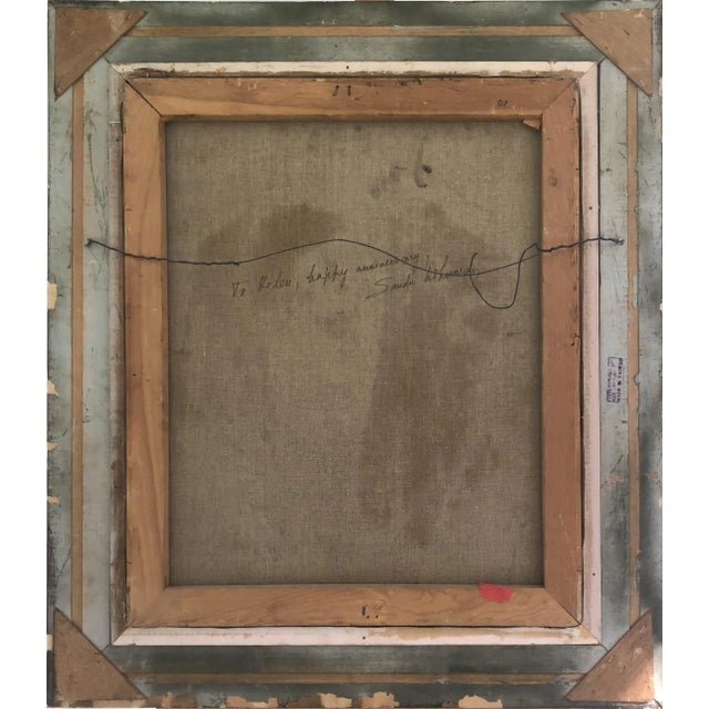 Artist: Sandu Liberman, Romanian/Israeli (1923 - 1977) Title: Rabbi with Torah Scroll Year: Circa 1970 Medium: Oil on...