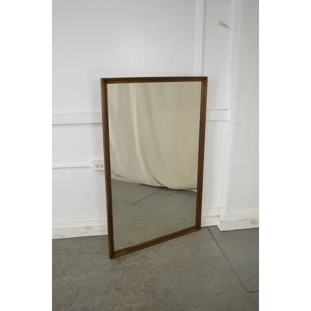 Broyhill Brasilia Mid Century Modern Large Walnut Rectangle Mirror