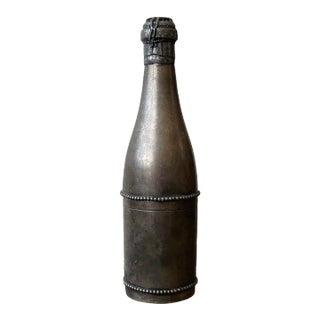 Vintage Art Deco Waldorf Silver Plate Champagne Bottle Cigar Holder/Humidor, Circa 1910-1920s For Sale