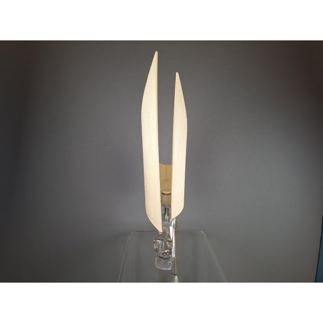Crystal Glass Table Lamp from Daum France, 1960s For Sale - Image 4 of 6