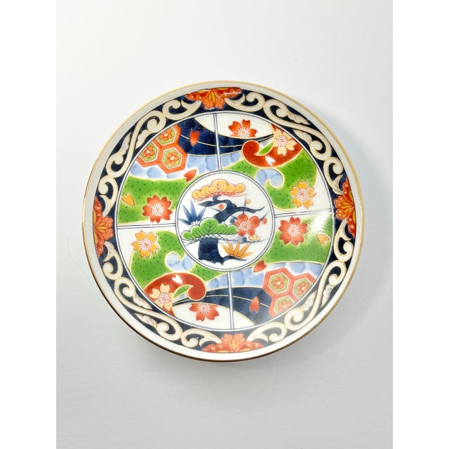 1980s Vintage Porcelain Japanese Imari Arita Flower Demitasse Espresso 8 Cups Saucers - 16 pcs For Sale - Image 9 of 12