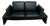 Black Leather 2-Seater Sofa with Adjustable Armrests from Leu Swiss, 2000s For Sale