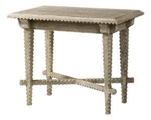 Greyed Oak Rustic End Table